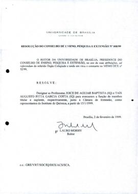 Resolução do Conselho de Ensino, Pesquisa e Extensão nº 0008/1999