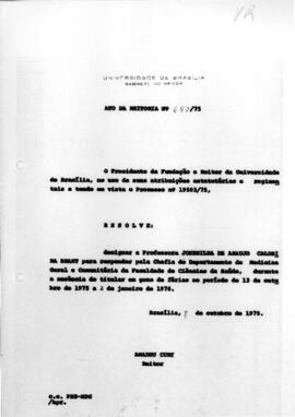Ato da Reitoria nº 0687/1975