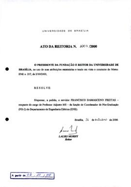 Ato da Reitoria nº 1007/2000