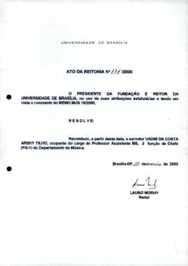 Ato da Reitoria nº 0131/2000