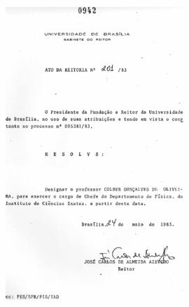 Ato da Reitoria nº 0201/1983