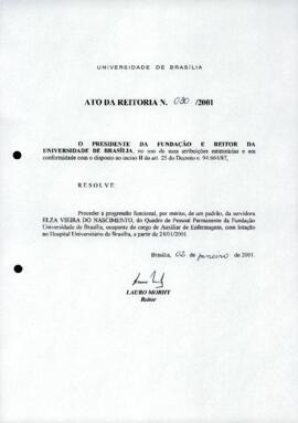 Ato da Reitoria nº 0030/2001