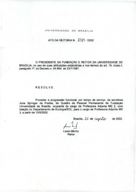 Ato da Reitoria nº 1319/2002