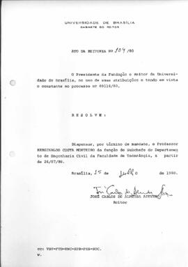 Ato da Reitoria nº 0104/1980