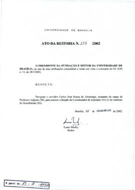 Ato da Reitoria nº 0155/2002