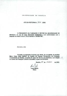 Ato da Reitoria nº 0320/2002