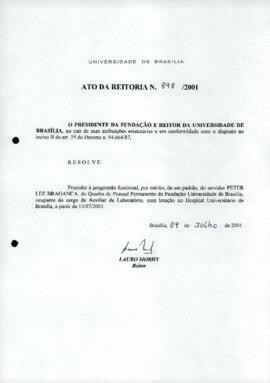 Ato da Reitoria nº 0898/2001