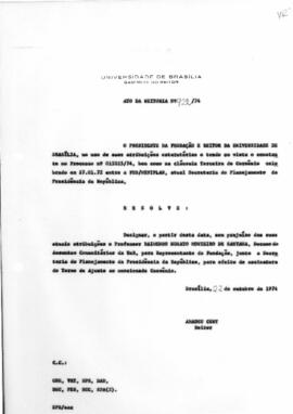 Ato da Reitoria nº 0922/1974