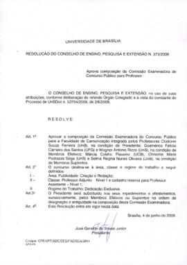 Resolução do Conselho de Ensino, Pesquisa e Extensão nº 0373A/2009