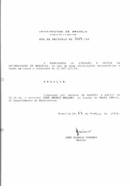 Ato da Reitoria nº 0709/1994