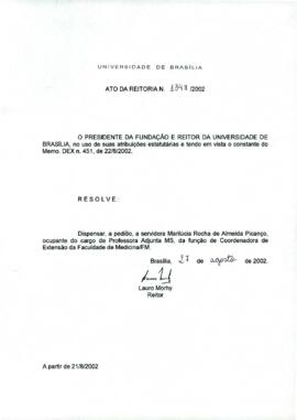 Ato da Reitoria nº 1348/2002