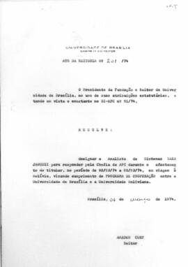 Ato da Reitoria nº 0201/1974