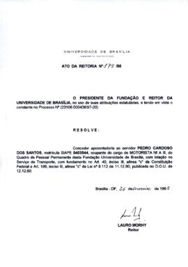 Ato da Reitoria nº 0178/1998