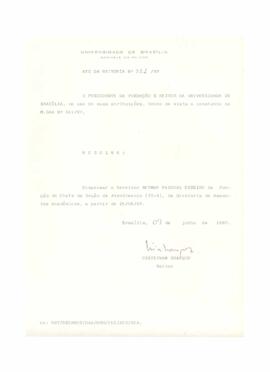 Ato da Reitoria nº 0331/1987