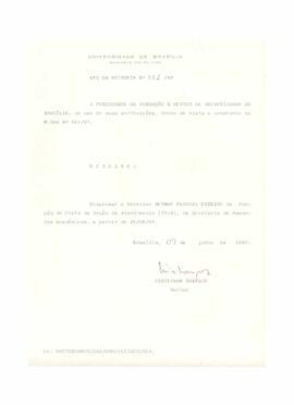 Ato da Reitoria nº 0331/1987