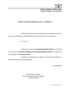 Ato de Credenciamento DPP N° 0071/2017