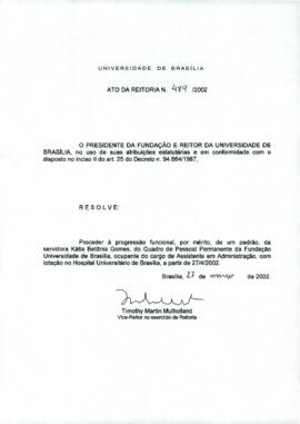 Ato da Reitoria nº 0489/2002