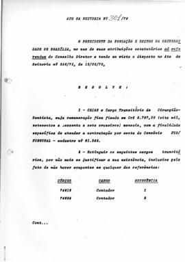 Ato da Reitoria nº 0301/1976