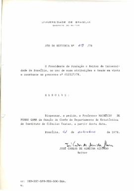 Ato da Reitoria nº 0219/1978