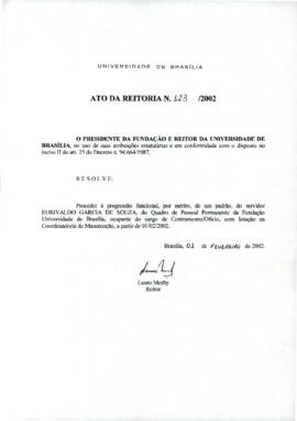 Ato da Reitoria nº 0123/2002