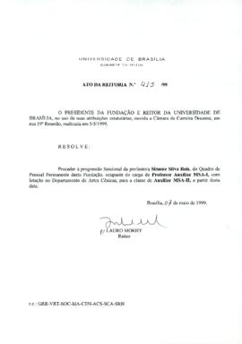 Ato da Reitoria nº 0415/1999