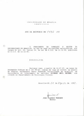 Ato da Reitoria nº 1496/1997