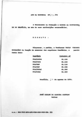 Ato da Reitoria nº 0696/1976