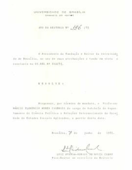 Ato da Reitoria nº 0196/1985