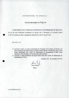 Ato da Reitoria nº 1096/1999