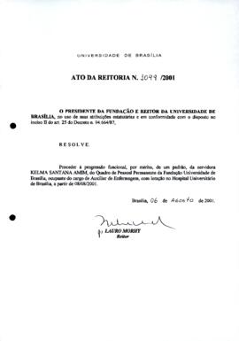 Ato da Reitoria nº 1049/2001