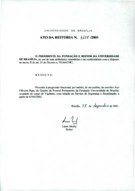 Ato da Reitoria nº 1608/2001