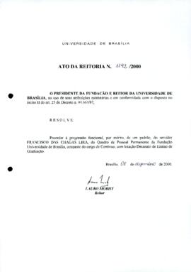 Ato da Reitoria nº 1192/2000