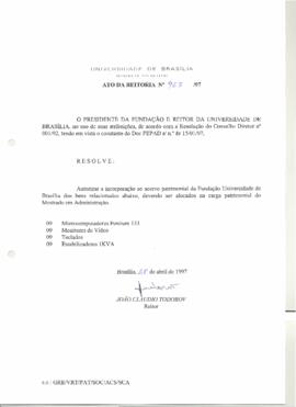 Ato da Reitoria nº 0967/1997
