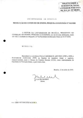 Resolução do Conselho de Ensino, Pesquisa e Extensão nº 0042/2000