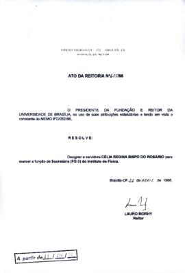 Ato da Reitoria nº 0655/1998