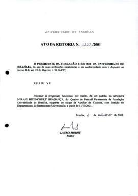 Ato da Reitoria nº 1220/2001