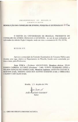 Resolução do Conselho de Ensino, Pesquisa e Extensão nº 0108/1996