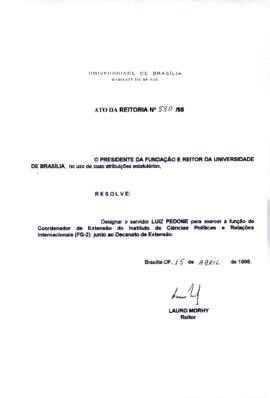 Ato da Reitoria nº 0590/1998