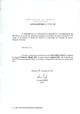 Ato da Reitoria nº 0320/1998
