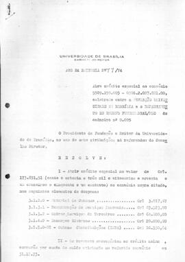 Ato da Reitoria nº 0077/1974