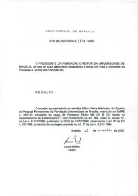 Ato da Reitoria nº 1868/2002