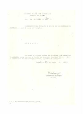 Ato da Reitoria nº 0205/1987