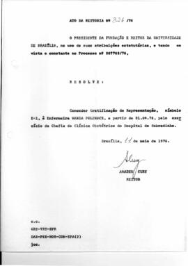 Ato da Reitoria nº 0326/1976