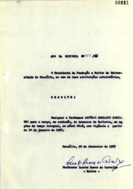 Ato da Reitoria nº 0111/1967