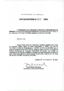 Ato da Reitoria nº 0269/2002