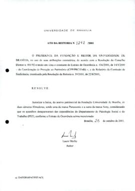 Ato da Reitoria nº 1292/2001