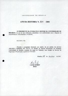 Ato da Reitoria nº 0854/2001