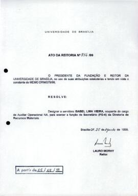 Ato da Reitoria nº 0834/1999