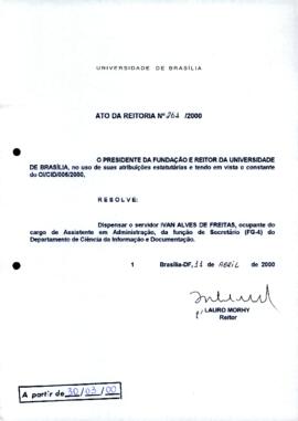 Ato da Reitoria nº 0261/2000