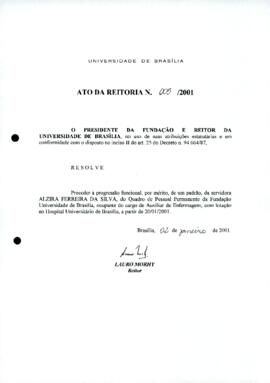 Ato da Reitoria nº 0005/2001